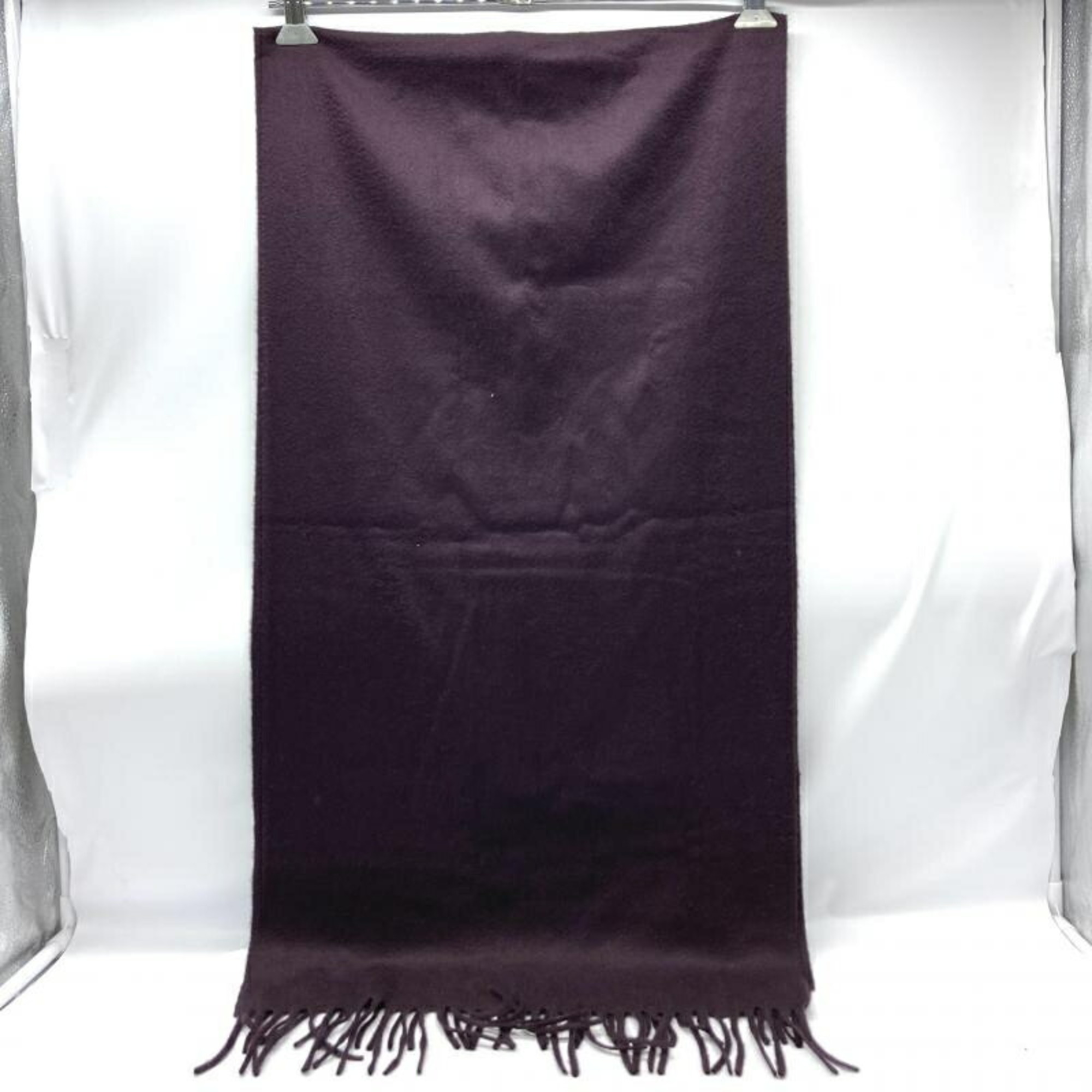 HERMES Cashmere Scarf Purple Hermes