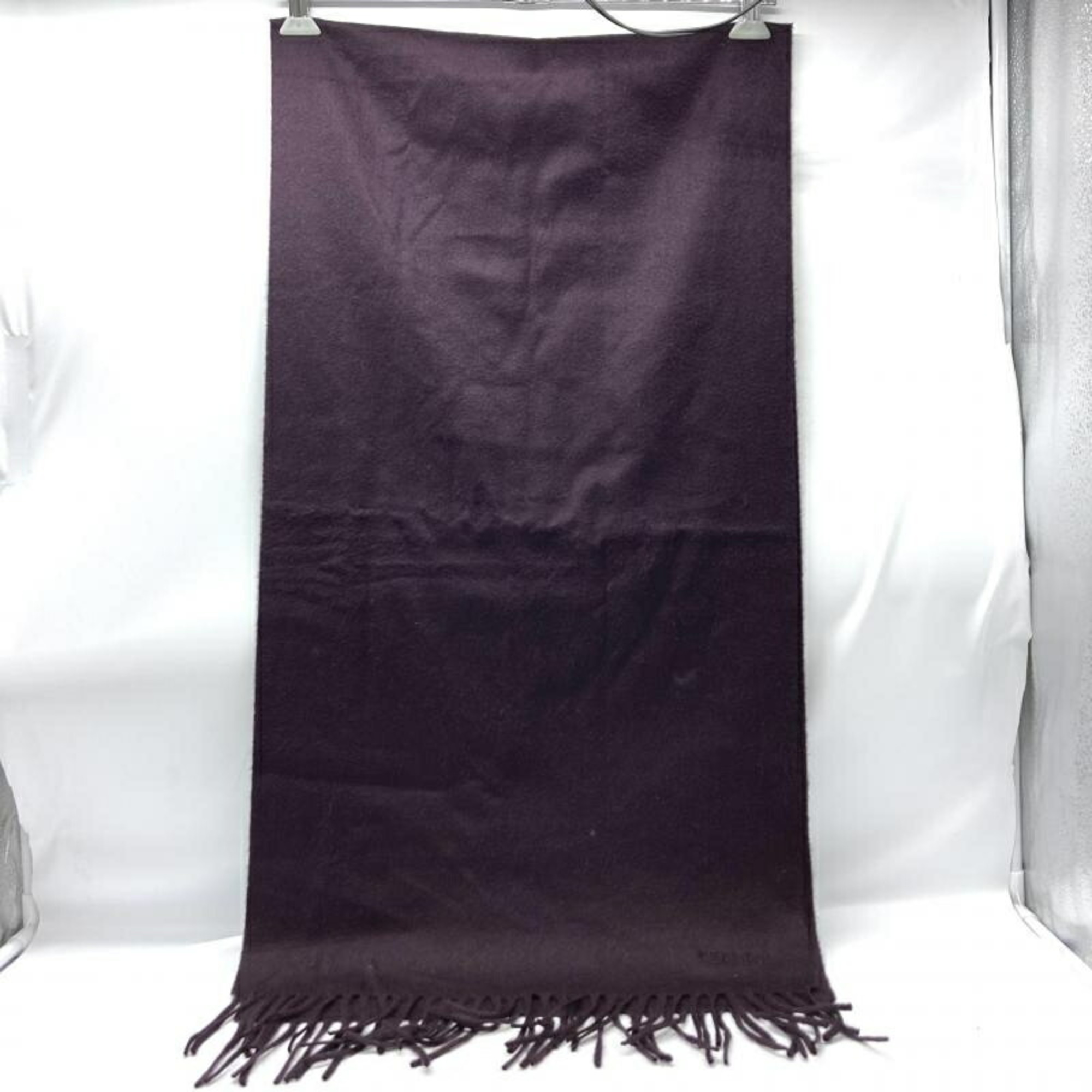 HERMES Cashmere Scarf Purple Hermes