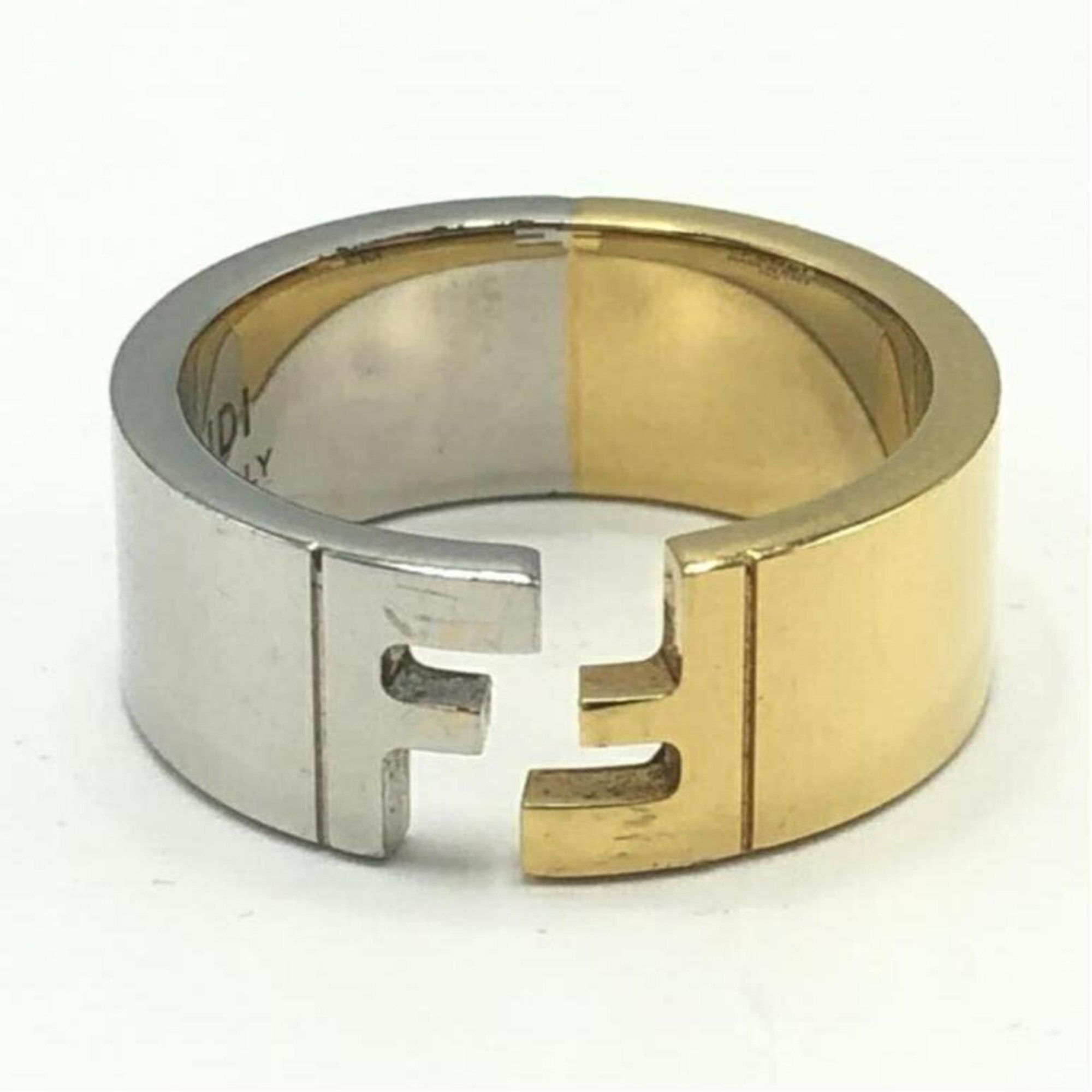 FENDI F0F0N Ring 7AJ193 B08 M Gold Color Silver Fendi