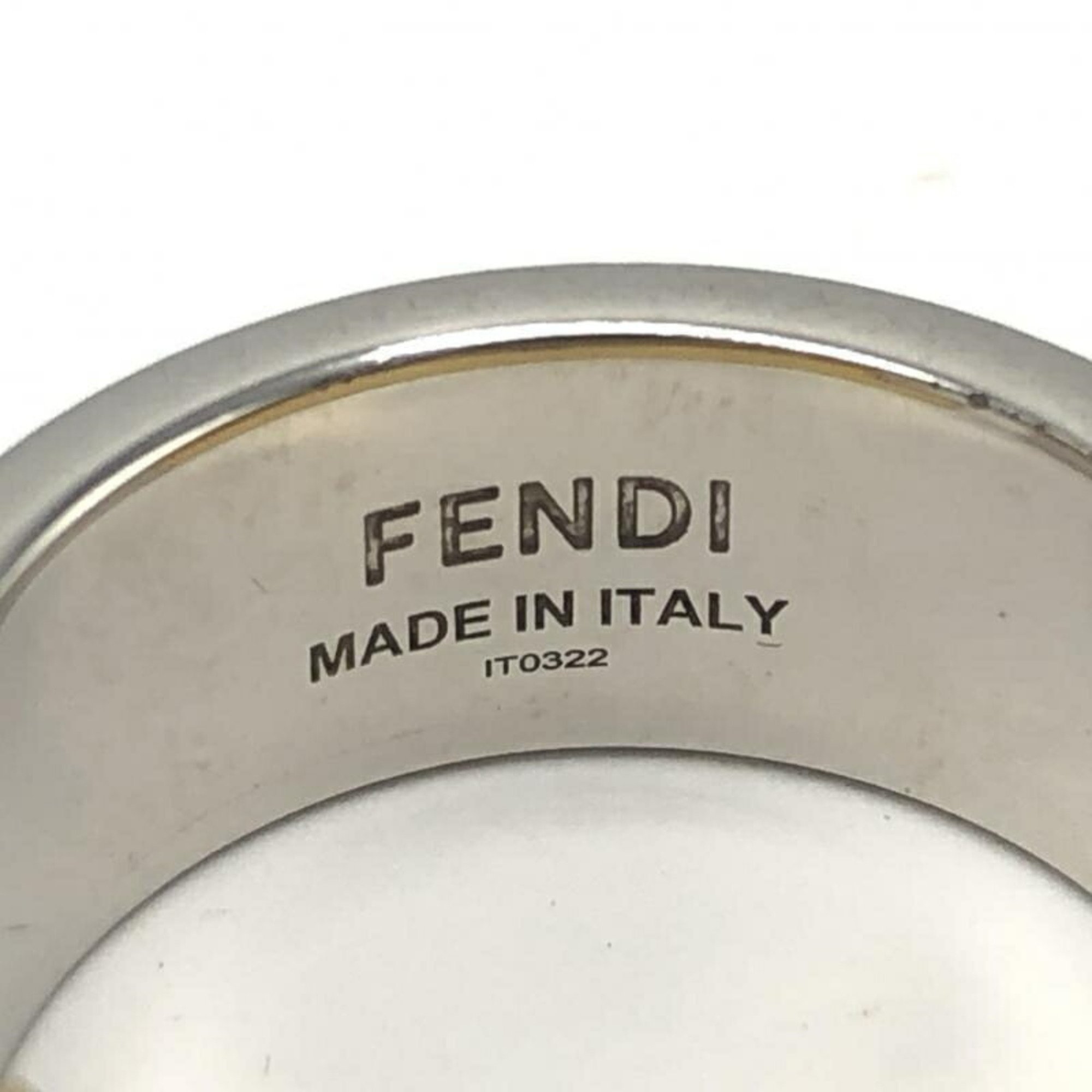 FENDI F0F0N Ring 7AJ193 B08 M Gold Color Silver Fendi