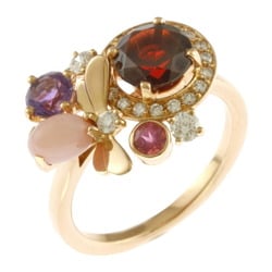 Chaumet Attrape Moi Ring, Size 13.5, 18K, Garnet, Pink Opal, Women's,