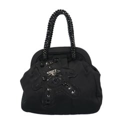 Prada Handbag Satin BN1366 Black Women's PRADA