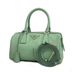Prada handbag in saffiano leather, light green, for women