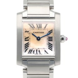 Cartier Tank Francaise SM Watch, Stainless Steel W5102803, Quartz, Women's, CARTIER, Overhauled, Shell Dial