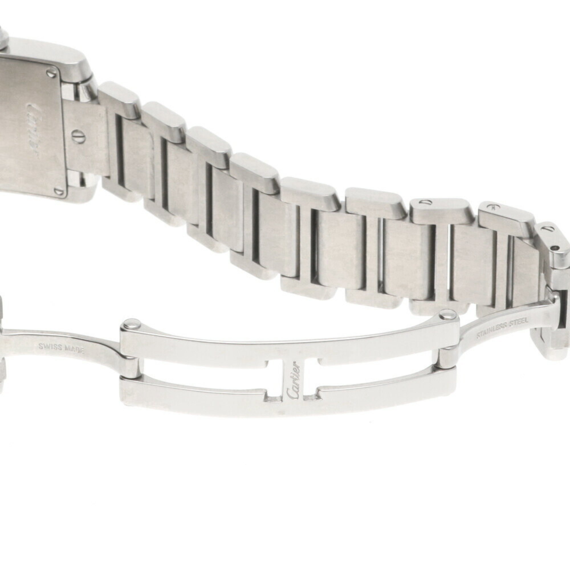 Cartier Tank Francaise SM Watch, Stainless Steel W5102803, Quartz, Women's, CARTIER, Overhauled, Shell Dial