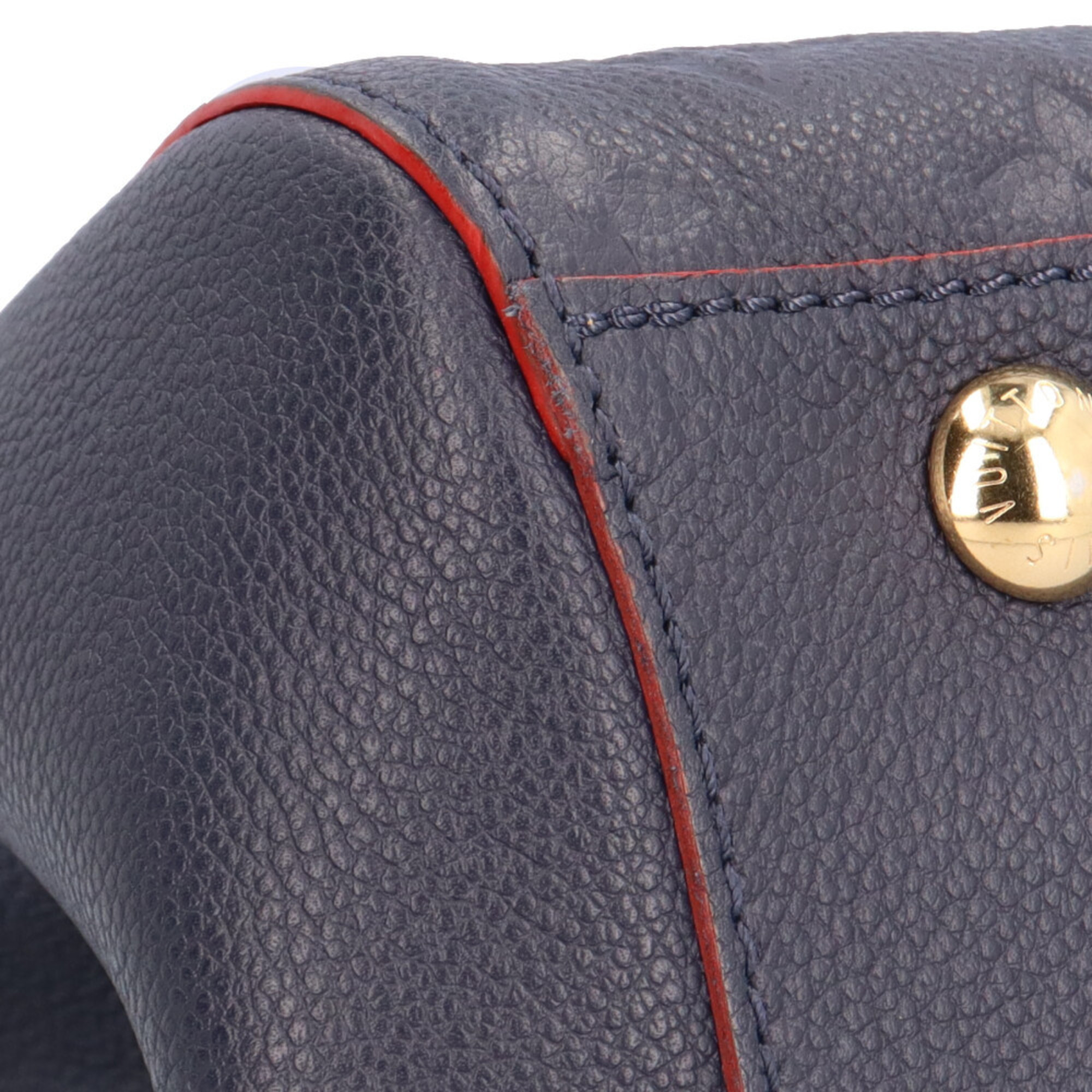 Louis Vuitton Montaigne MM Monogram Empreinte Shoulder Bag M42746 Navy Women's LOUIS VUITTON