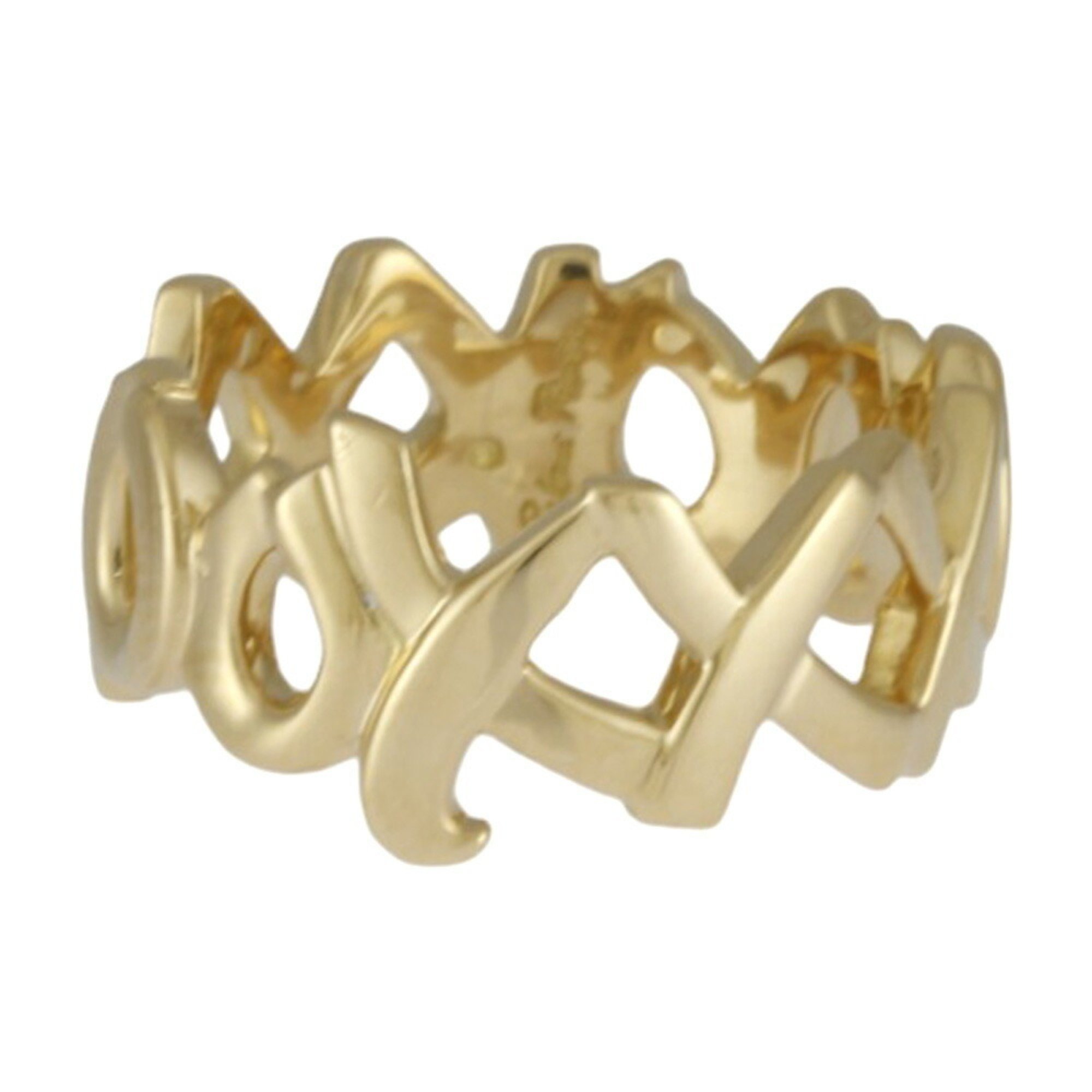 Tiffany Love & Kiss Ring, Tiffany, size 13, 18k gold, women's, TIFFANY Co.