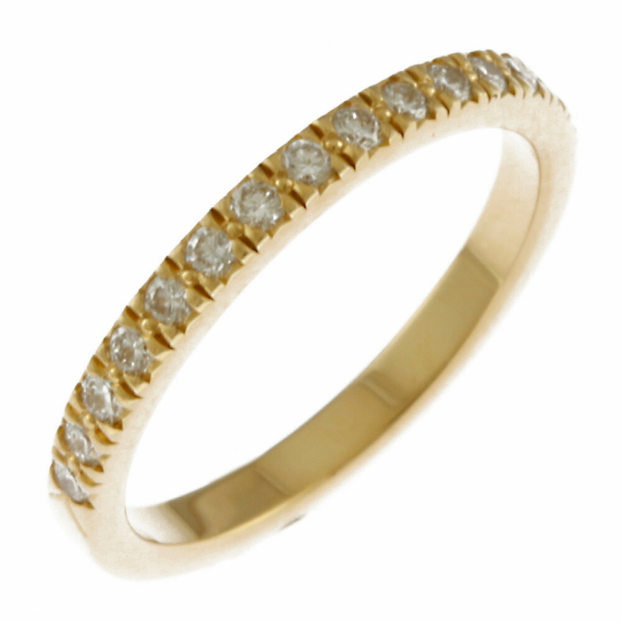 Tiffany Novo Half Eternity Ring, Tiffany, size 7.5, 18k gold, diamond, ladies, TIFFANY&Co.