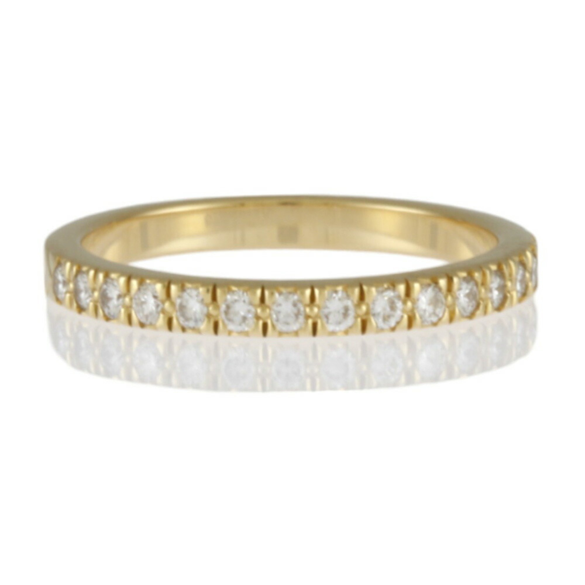 Tiffany Novo Half Eternity Ring, Tiffany, size 7.5, 18k gold, diamond, ladies, TIFFANY&Co.