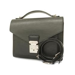 Louis Vuitton Handbag Epi Monceau M52792 Noir Men's and Women's