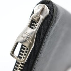 LOUIS VUITTON Taiga Vertical Zippy Wallet Round Long Ardoise Black Men's M30503