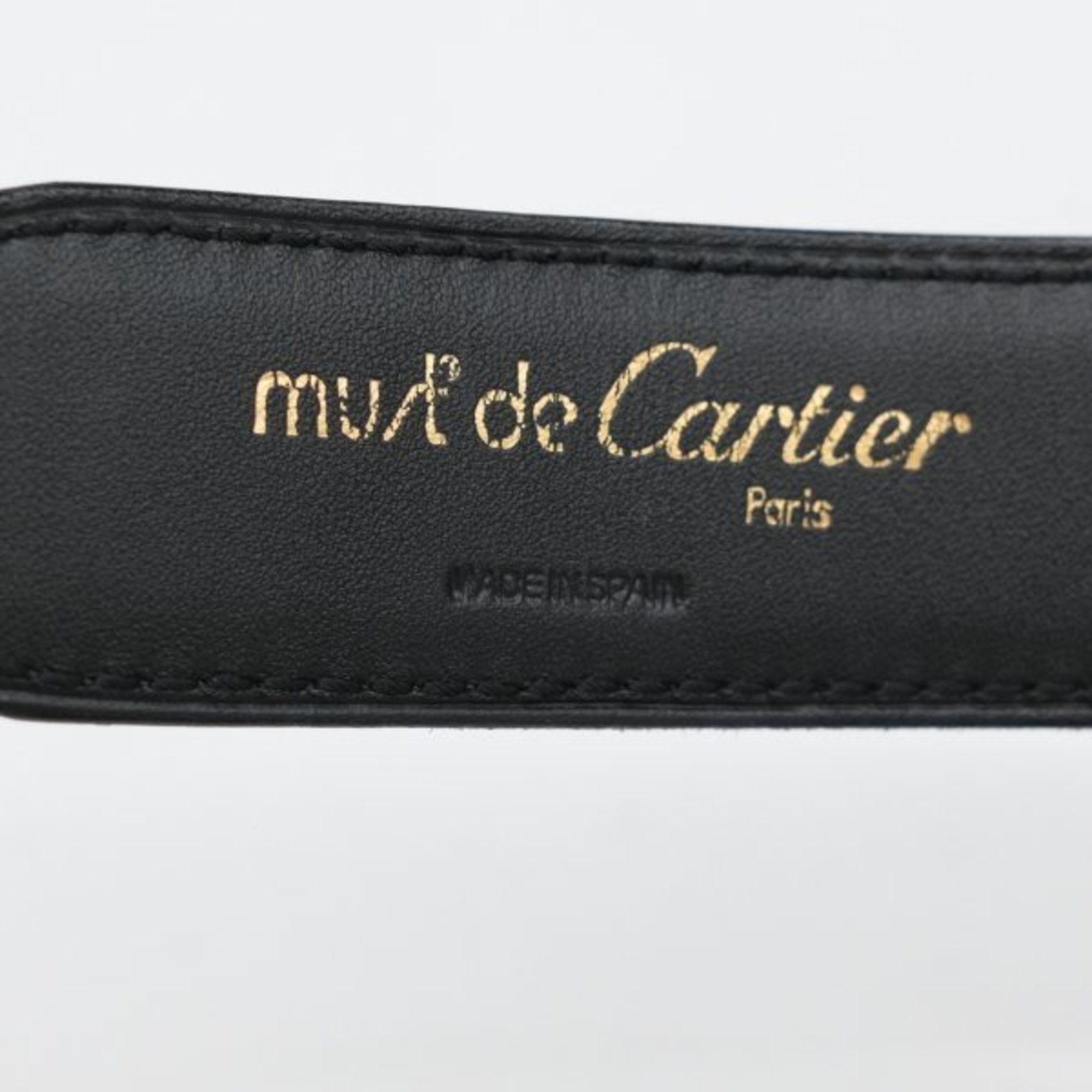 Cartier C Buckle Belt Black