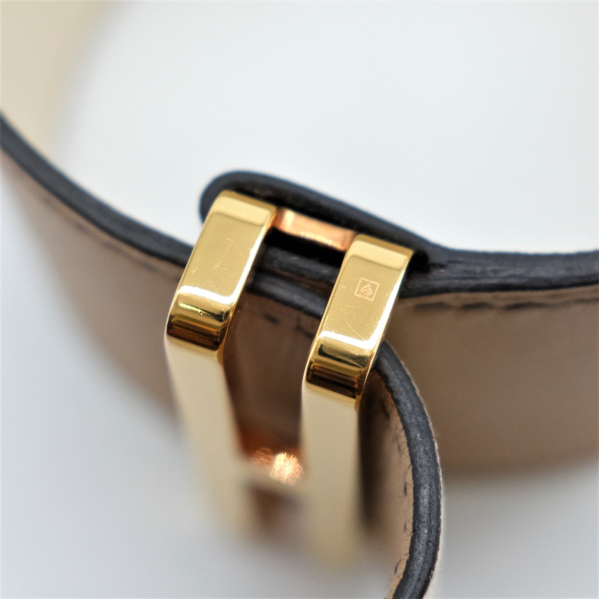 HERMES Hermes Elan Bracelet T2 Chai Nata Veau Swift Leather