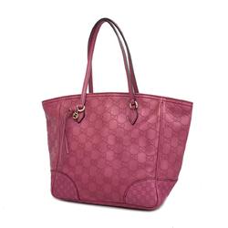 Gucci Tote Bag Guccissima 353119 Leather Pink Champagne Women's
