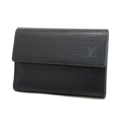 Louis Vuitton Wallet Epi Porte Tresor Etui Papier M63712 Noir Men's Women's