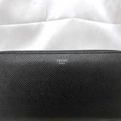 Celine Round Long Wallet Black 10B553BEL.38SI ec-20077 Large Zipped Leather CELINE Women's
