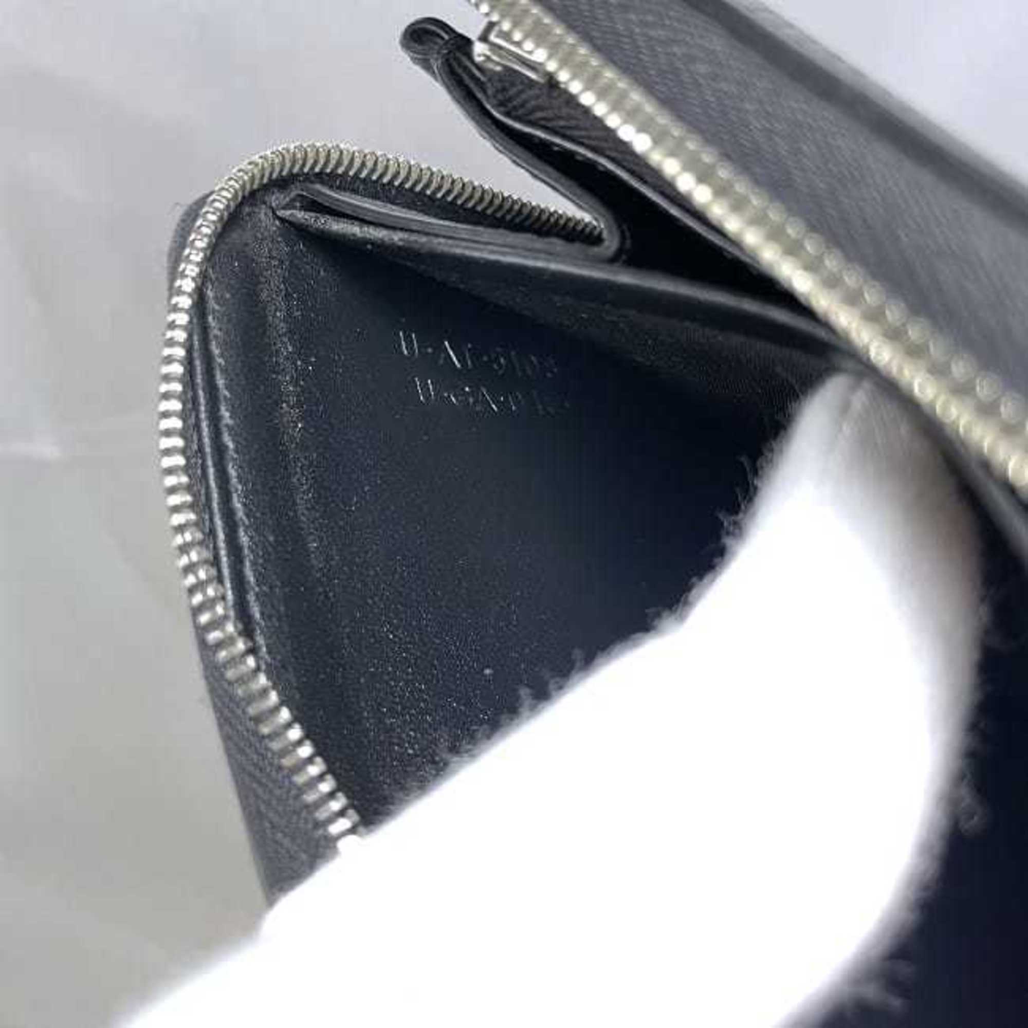 Celine Round Long Wallet Black 10B553BEL.38SI ec-20077 Large Zipped Leather CELINE Women's