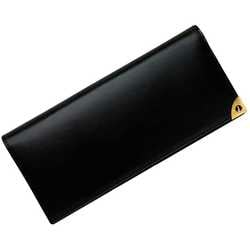 Dunhill bi-fold long wallet black ec-20091 leather dunhill folding men's retro