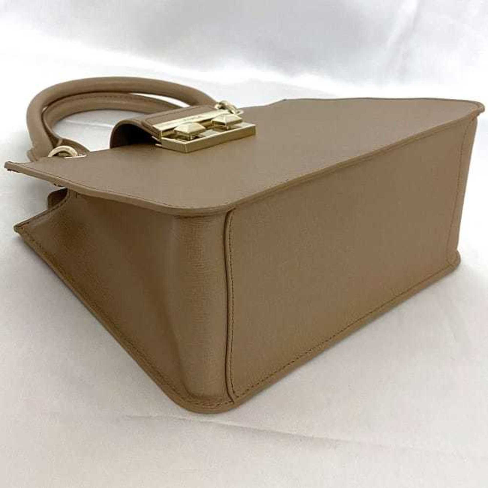 FURLA 2way bag beige 25067 f-20120 handbag leather shoulder ladies compact