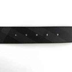 Burberry waist belt black check f-20072 leather BURBERRY square buckle 40mm long
