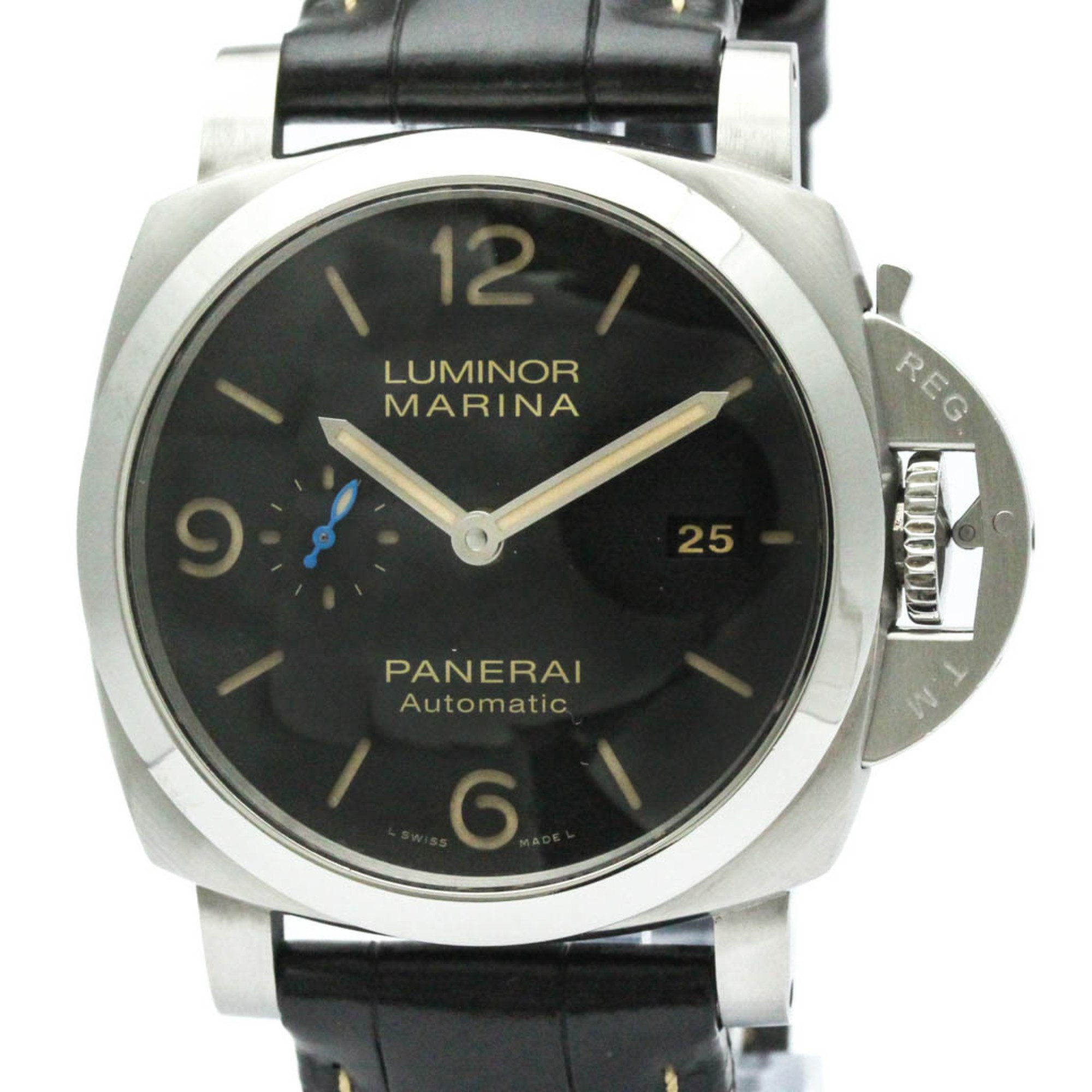 Polished PANERAI Luminor Marina 1950 3 Days Automatic Watch PAM01312 BF571250