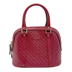 GUCCI Handbag Shoulder Bag Micro Guccissima Leather Dark Red Light Gold Women's 449654 z0807