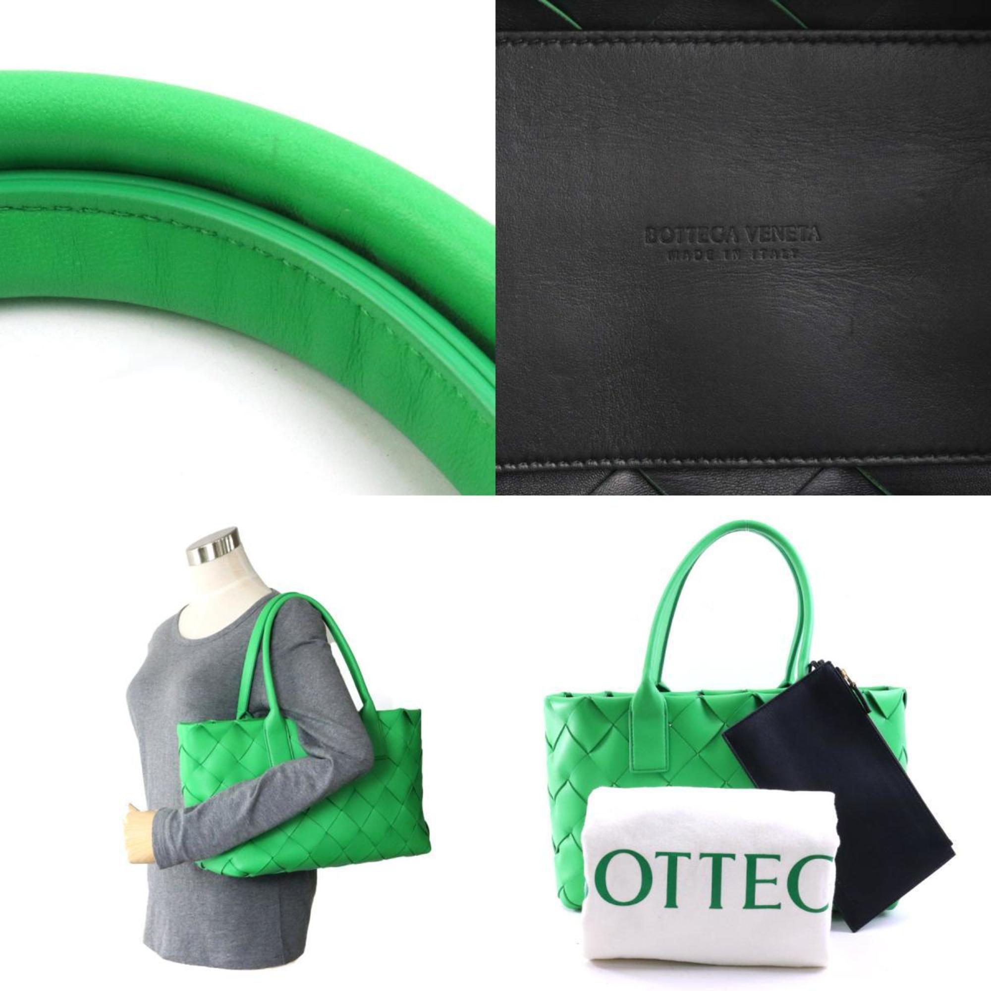 BOTTEGA VENETA Shoulder Bag Intrecciato Leather Green Unisex 99907f