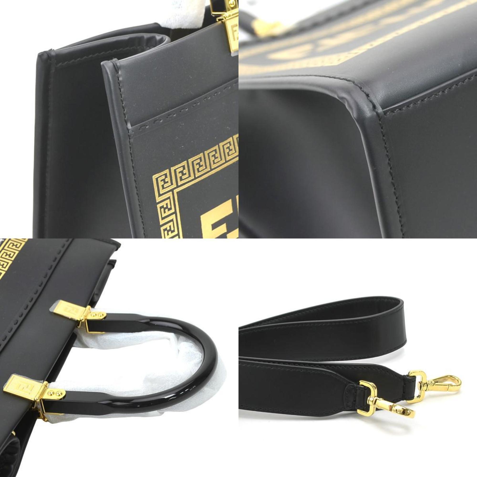 FENDI handbag shoulder bag FENDACE Fenderche leather black unisex 8BH386-AJTO 99897j