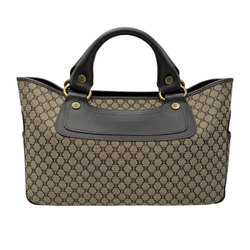 CELINE Handbag Macadam Boogie Bag Canvas/Leather Bague/Brown Gold Women's z0749