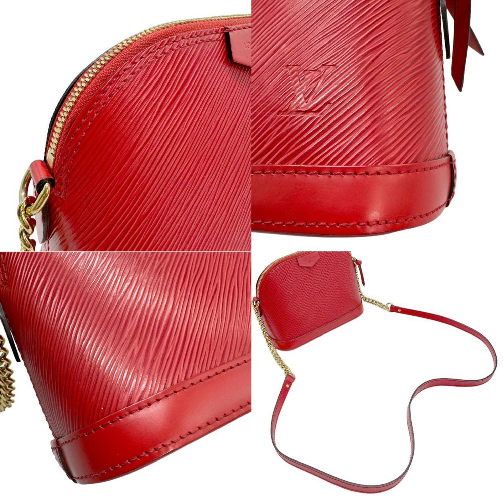 Louis Vuitton Shoulder Bag Epi Alma Leather/Metal Red/Gold Women's M51404 z0854