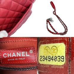 CHANEL Handbag Coco Handle 29 Caviar Skin Leather Red Women's z0782