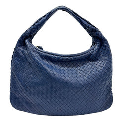 BOTTEGA VENETA Handbag Intrecciato Leather Blue Women's z0833