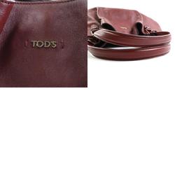 Tod's handbag leather burgundy women's e58604a