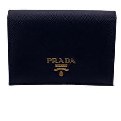 PRADA Prada Bi-fold Wallet Card Case Black Women's Z0006442
