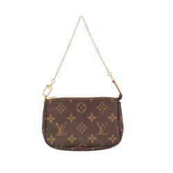 Louis Vuitton Pochette Accessoires Monogram Handbag Canvas M58009 Brown Women's LOUIS VUITTON