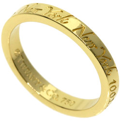 Tiffany & Co. Fifth Avenue New York Naught Narrow Ring, 18K Yellow Gold, Women's, TIFFANY