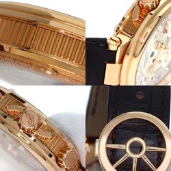 Breguet 5547BR/12/9ZU Marine Alarm Musical Wristwatch K18 Pink Gold/Leather/Rose Gold Men's