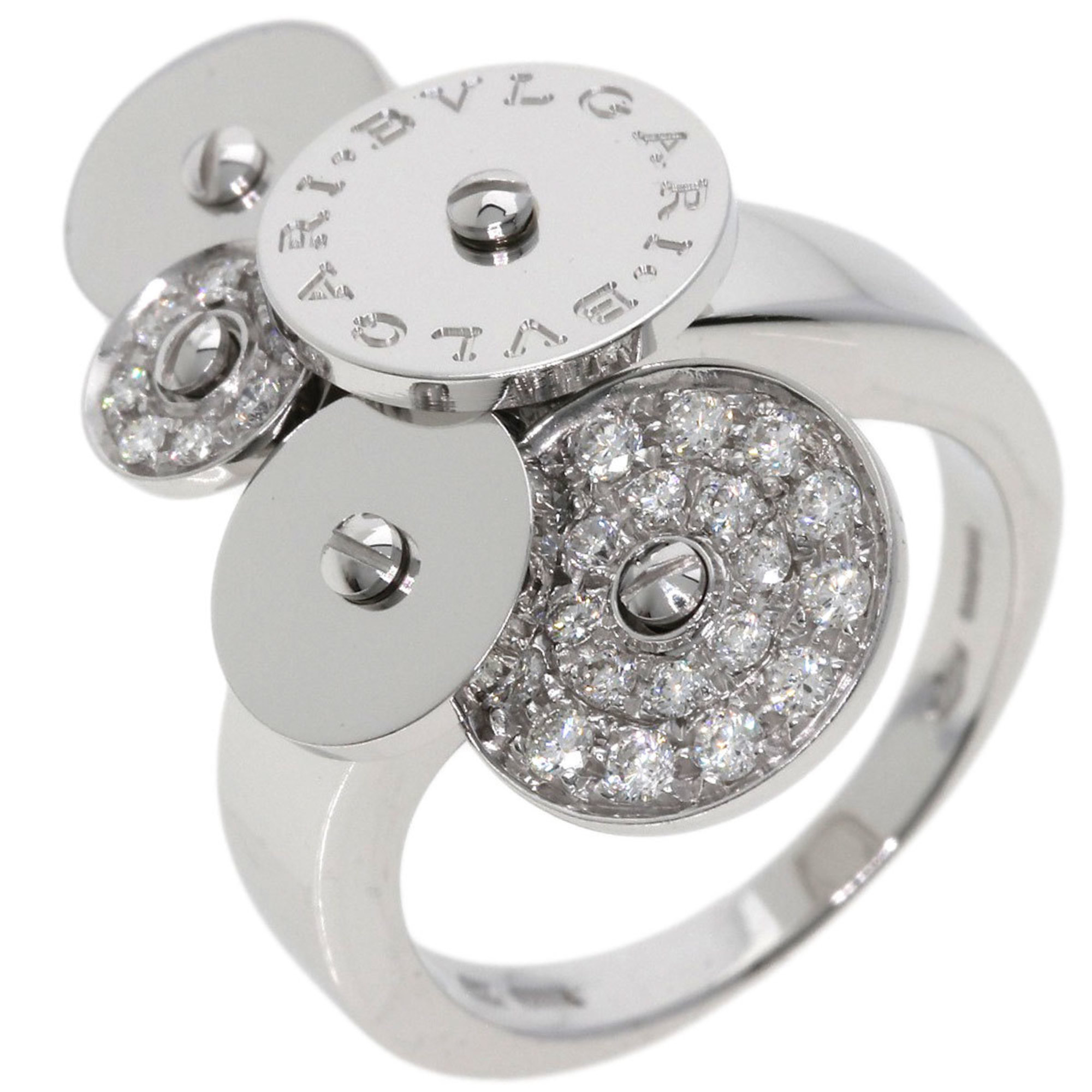BVLGARI Cichlady Diamond Ring, 18K White Gold, Women's