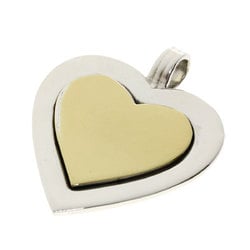 Tiffany heart motif pendant top silver/K18YG ladies TIFFANY&Co.