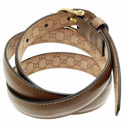 Gucci Belt Women's Leather Brown Size 80 309900 GUCCI Narrow Thin for Women AA-12729