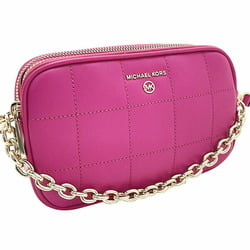 Michael Kors Shoulder Bag JET SET CHARM Double Zip Camera Small Leather Wild Berry Pink 32H1LT9C5L8120 MICHAEL KORS Pochette Pouch MK ASK-11512