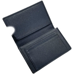 BVLGARI Card Case Classico Business Holder Grain Leather Black 20361 IC Pass Men's SS-13166