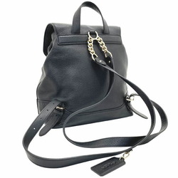 Coach Backpack L Leather Black F72645 COACH Daypack Outlet Women's HH-11968