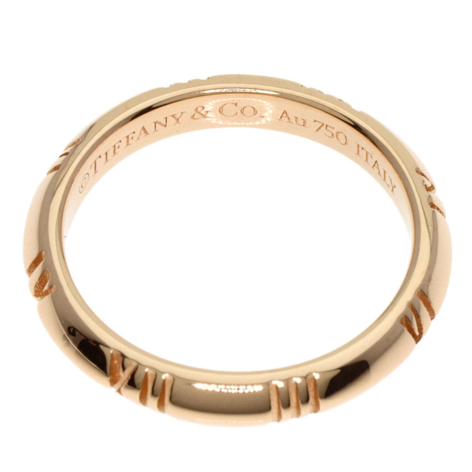 Tiffany Atlas X Closed Narrow Ring, 18K Pink Gold, Women's, TIFFANY&Co.