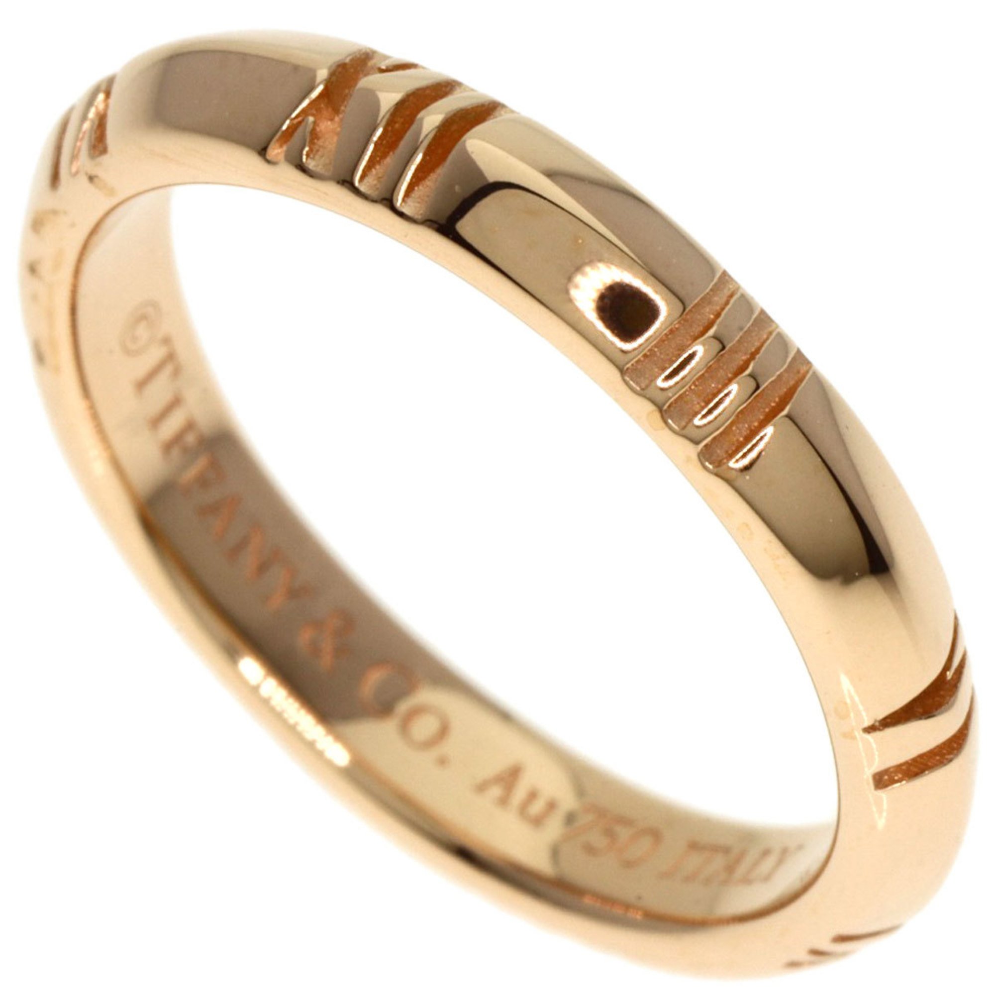 Tiffany Atlas X Closed Narrow Ring, 18K Pink Gold, Women's, TIFFANY&Co.