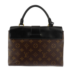 LOUIS VUITTON Louis Vuitton One Handle Flap Bag MM Handbag M43125 Monogram Canvas Calf Brown Black Shoulder