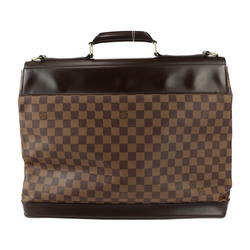 LOUIS VUITTON Louis Vuitton West End PM Boston Bag N41130 Damier Canvas Calf Ebene Brown Shoulder