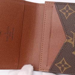 LOUIS VUITTON Louis Vuitton Envelope Carte de Visite Card Case M63801 Monogram Canvas Leather Brown Business Holder