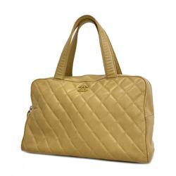Chanel handbag Matelasse caviar skin beige ladies