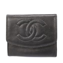 Chanel Wallet/Coin Case, Lambskin, Black, Women's